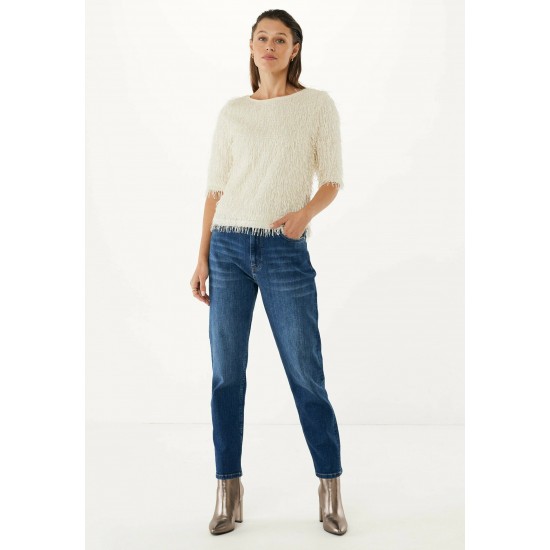 Top Ruffle Strings Cream Top Ruffle Strings Cream