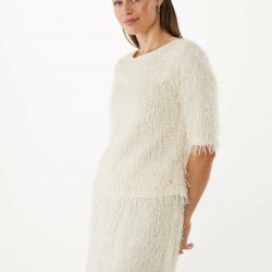 Top Ruffle Strings Cream