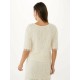 Top Ruffle Strings Cream Top Ruffle Strings Cream