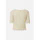 Top Ruffle Strings Cream Top Ruffle Strings Cream