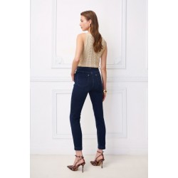 SARAH LAWRENCE NAOMI Γυναικείο denim skin dark blue τζιν παντελόνι