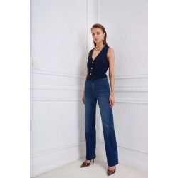 SARAH LAWRENCE CINDY demin boot cut washed blue τζιν παντελόνι