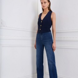SARAH LAWRENCE CINDY demin boot cut washed blue τζιν παντελόνι