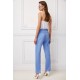 SARAH LAWRENCE ELLE Παντελόνι ELLE καμπαρντίνα ίσια γραμμή basic Light Blue