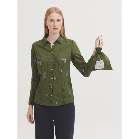 Πουκάμισο με σταυροβελονιά