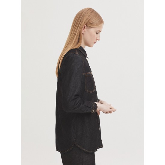 Γκρι τζιν πουκάμισο