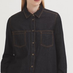 Γκρι τζιν πουκάμισο