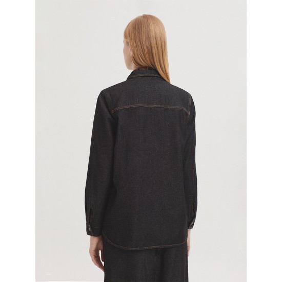 Γκρι τζιν πουκάμισο