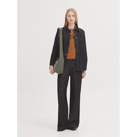 Γκρι τζιν πουκάμισο