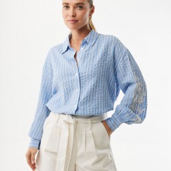 MEXX Striped embroidery blouse