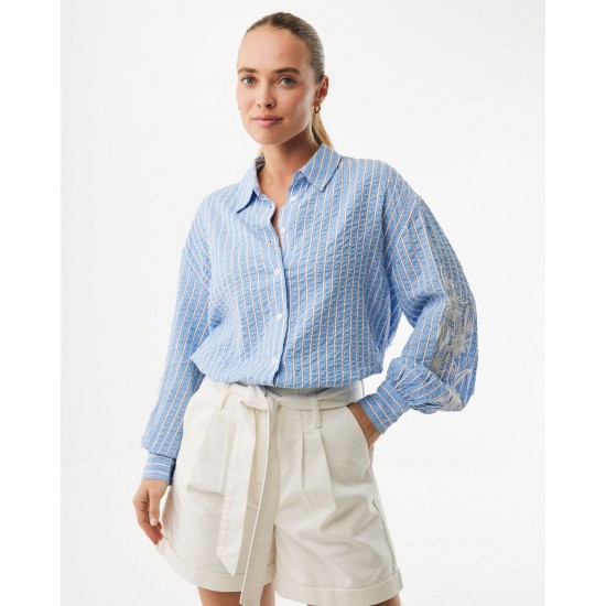 MEXX Striped embroidery blouse