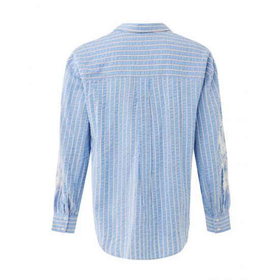 MEXX Striped embroidery blouse