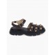 Πέδιλα Fisherman Flatform καφέ Δερμάτινα Παπούτσια