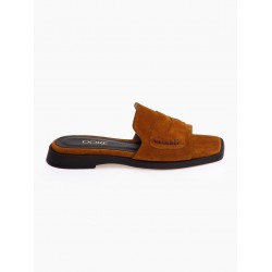 DORE Mules Flat Καμένο Πορτοκαλί