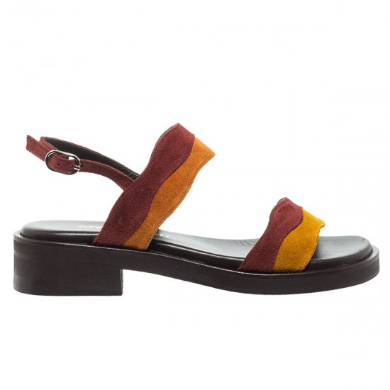 DORE Πέδιλα Καστόρι Slingback Κεραμυδί ώχρα