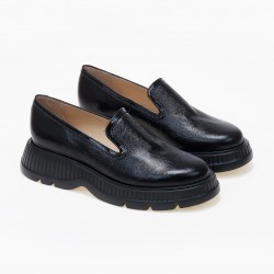 LOAFERS BLACK METALLIC  