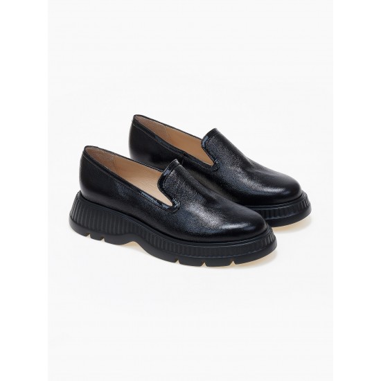 LOAFERS BLACK METALLIC  