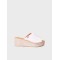 Δερμάτινες εσπαντρίγιες slingback σε λευκό χρώμα IVONNE