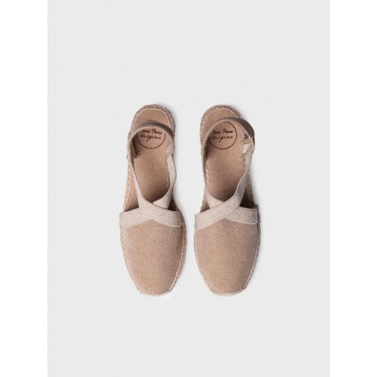 Γυναικείες φλατ vegan εσπαντρίγιες από βαμβακερό ύφασμα  VERDI V