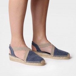 Γυναικείες flat vegan εσπαντρίγιες από βαμβακερό ύφασμα VERDI V
