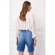 SARAH LAWRENCE LEE DENIM CHINOS BLUE τζιν βερμούδα
