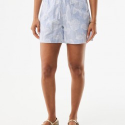 Mexx stripped flower jacquard σορτς γαλάζιο 