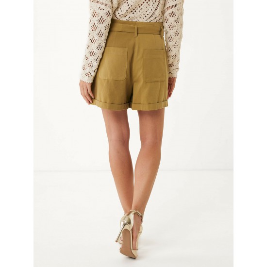 Paperbag Κοντό Πράσινο Σορτς