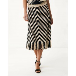 MEXX Geo flat knit skirt