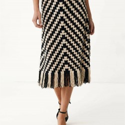 MEXX Geo flat knit skirt
