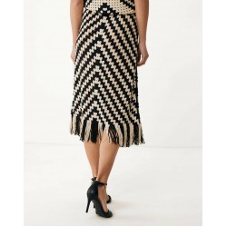 MEXX Geo flat knit skirt