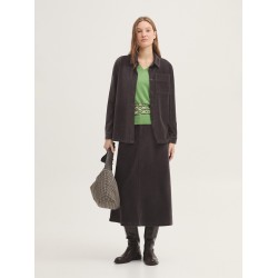 Μακριά φούστα από ελαστικό μικρο κοτλέ