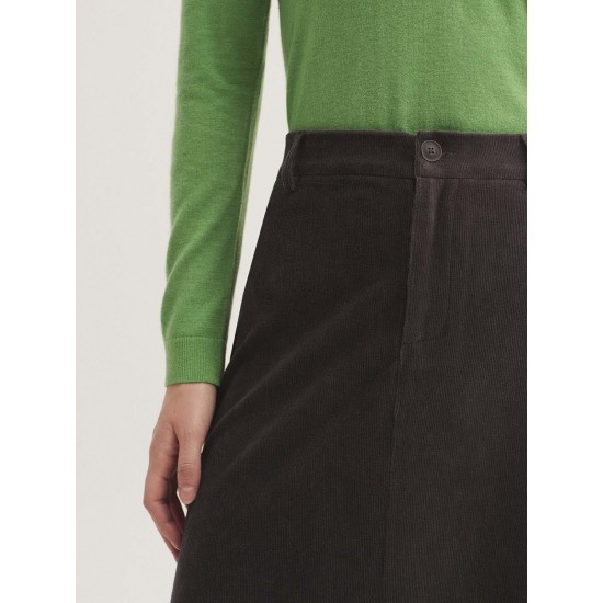 Μακριά φούστα από ελαστικό μικρο κοτλέ