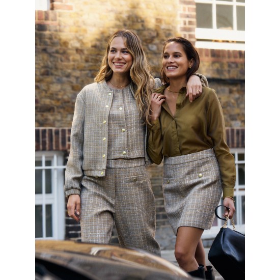 Φούστα Tweed Taupe Φούστα Tweed Taupe