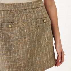 Φούστα Tweed Taupe