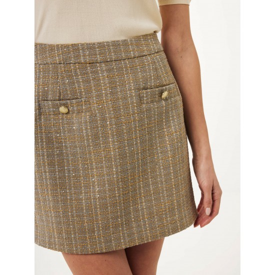 Φούστα Tweed Taupe Φούστα Tweed Taupe