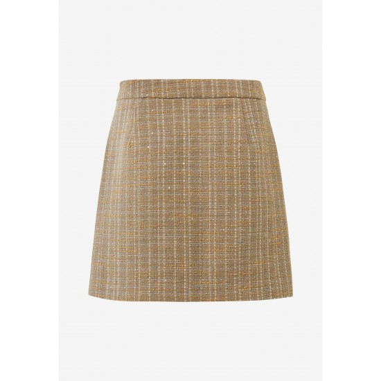 Φούστα Tweed Taupe Φούστα Tweed Taupe